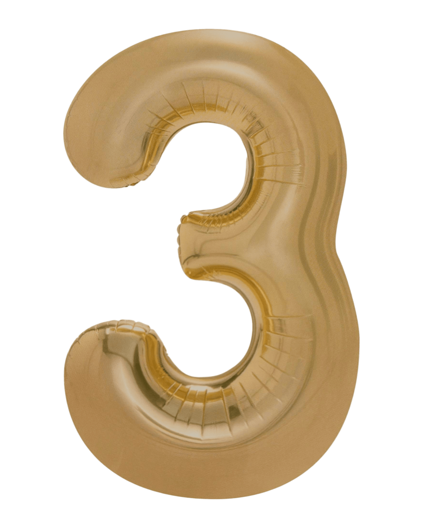 34" Balloon Numbers - Matte Gold - Winner Party