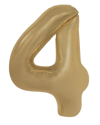 34" Balloon Numbers - Matte Gold - Winner Party
