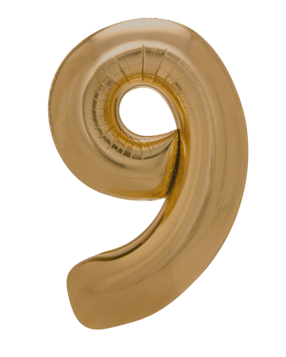 34" Balloon Numbers - Matte Gold - Winner Party