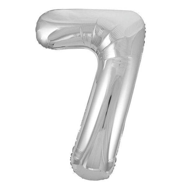 34" Balloon Numbers - Silver - Party America