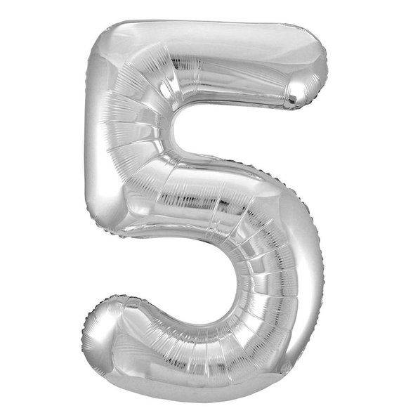 34" Balloon Numbers - Silver - Conver USA