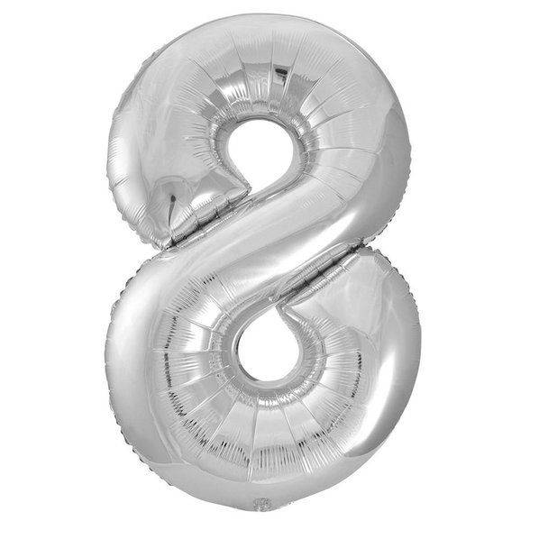 34" Balloon Numbers - Silver - Conver USA