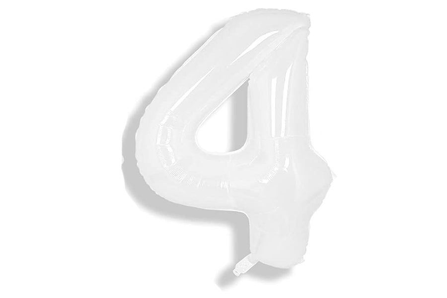 34" Balloon Numbers - White - Winner Party