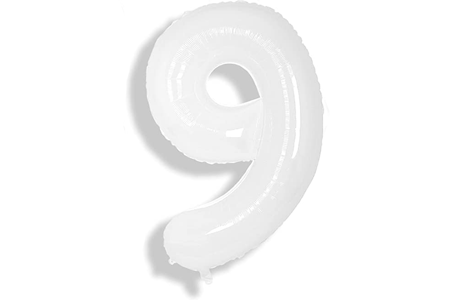 34" Balloon Numbers - White - Winner Party