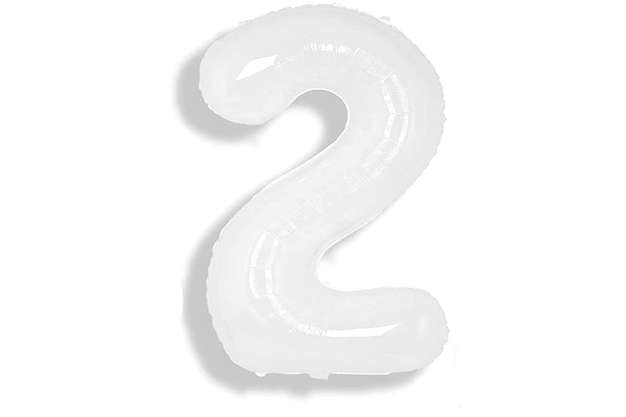 34" Balloon Numbers - White - Winner Party
