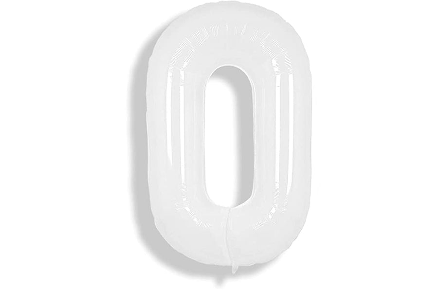 34" Balloon Numbers - White - Winner Party