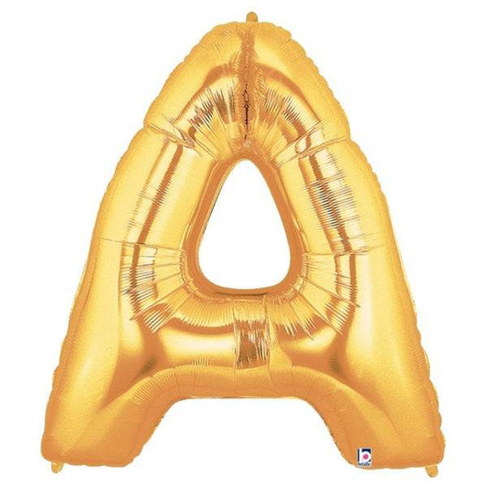 34" Megaloon Letter A - Gold - Betallic