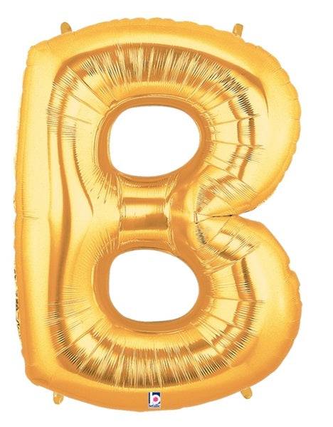 34" Megaloon Letter B - Gold - Betallic