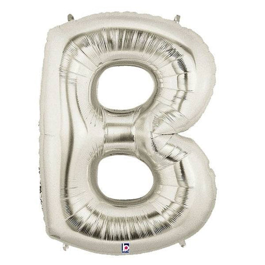 34" Megaloon Letter B - Silver - Betallic