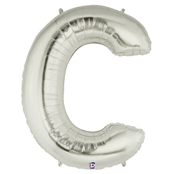 34" Megaloon Letter C - Silver - Betallic