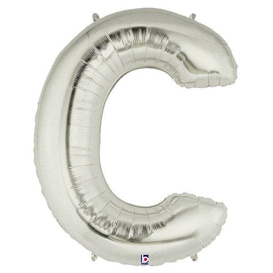 34" Megaloon Letter C - Silver - Betallic