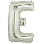34" Megaloon Letter E - Silver - Betallic