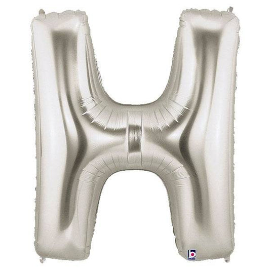 34" Megaloon Letter H - Silver - Betallic