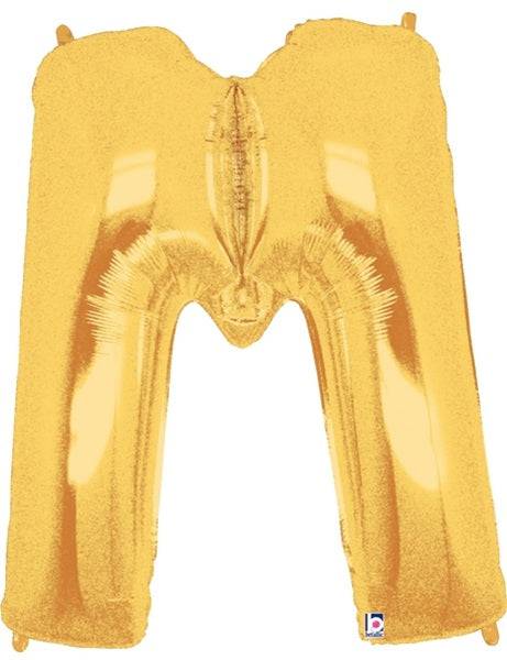 34" Megaloon Letter M - Gold - Betallic