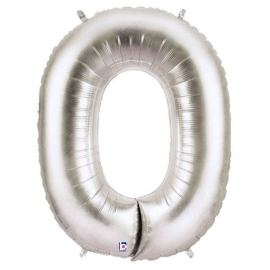 34" Megaloon Letter O - Silver - Betallic