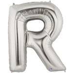 34" Megaloon Letter R - Silver - Betallic