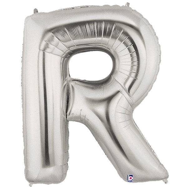 34" Megaloon Letter R - Silver - Betallic