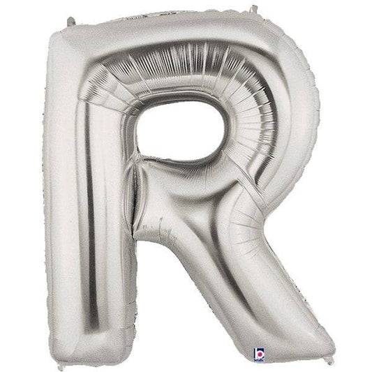 34" Megaloon Letter R - Silver - Betallic