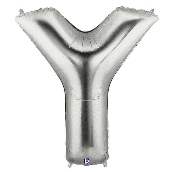 34" Megaloon Letter Y - Silver - Betallic