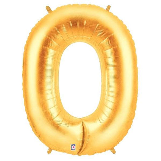 34" Megaloon Number 0 - Gold - Betallic
