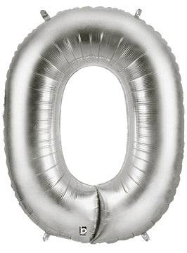 34" Megaloon Number 0 - Silver - Betallic