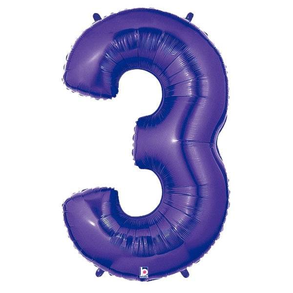 34" Megaloon Number 3 - Purple - Betallic