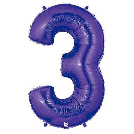 34" Megaloon Number 3 - Purple - Betallic