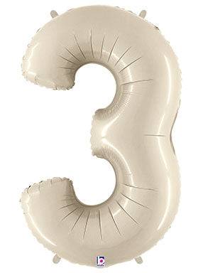 34" Megaloon Number 3 - White Sand - Betallic