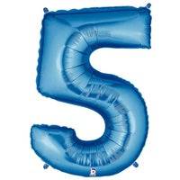 34" Megaloon Number 5 - Blue - Betallic