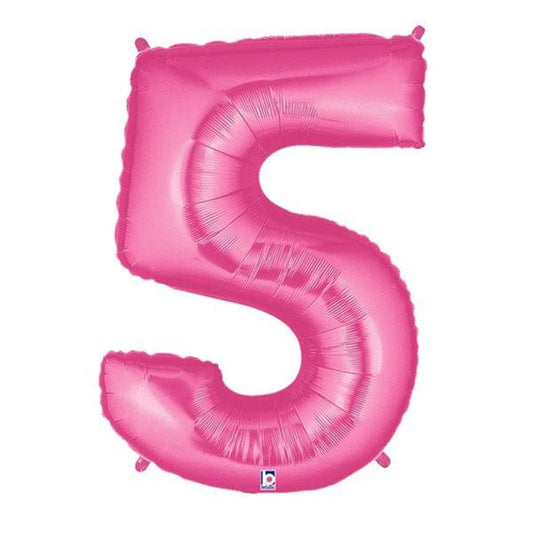 34" Megaloon Number 5 - Pink - Betallic