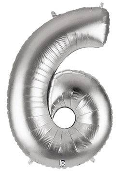 34" Megaloon Number 6 - Silver - Betallic