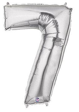 34" Megaloon Number 7 - Silver - Betallic