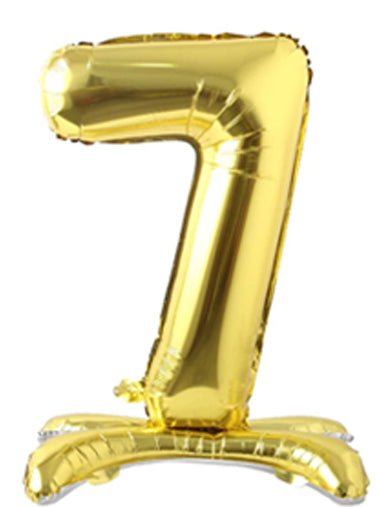 34" Standing Number Balloon - Gold - Winner Party