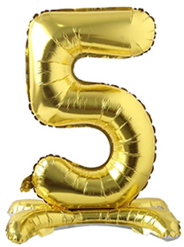 34" Standing Number Balloon - Gold - Winner Party