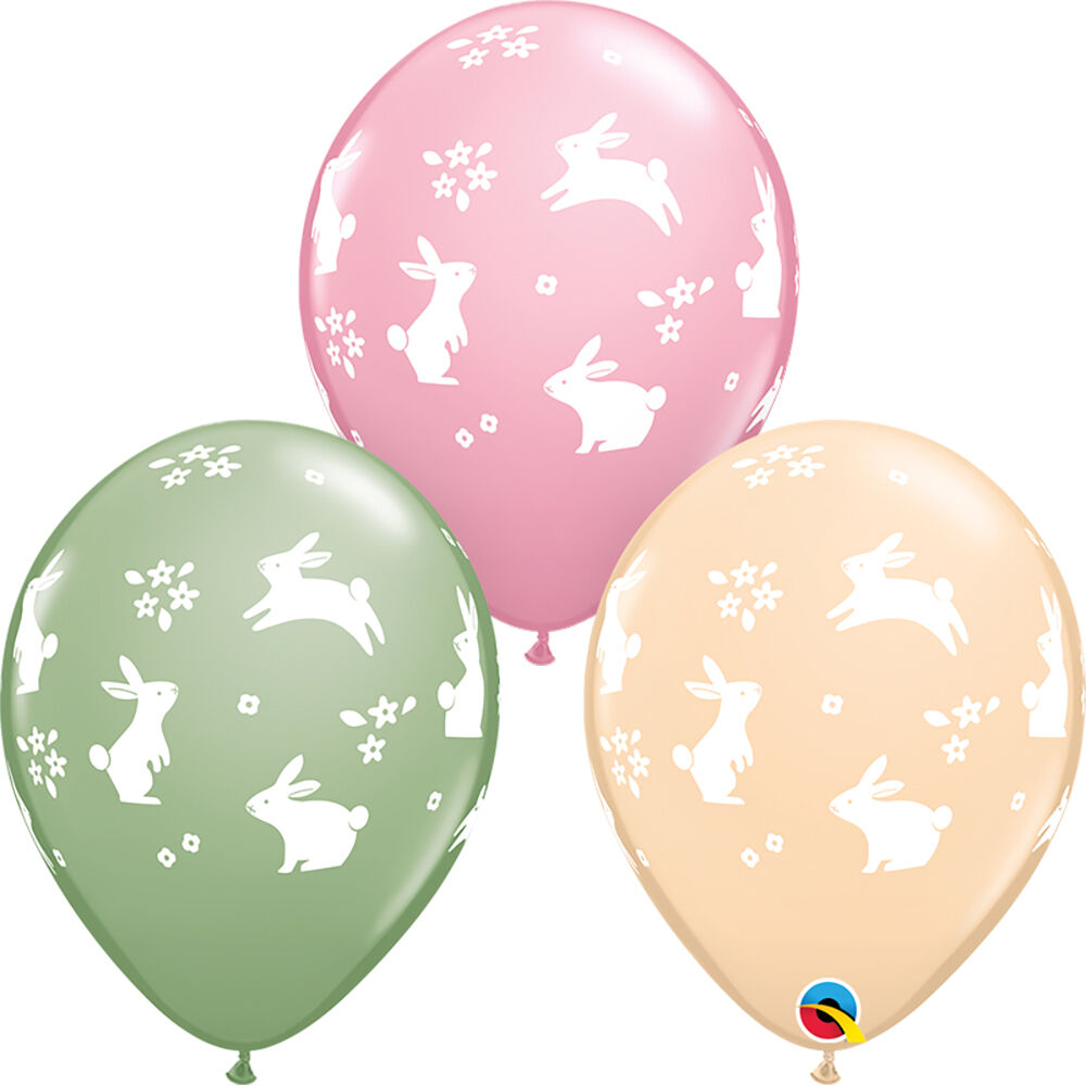Easter Bunnies 11″ Latex Balloons (50 count)