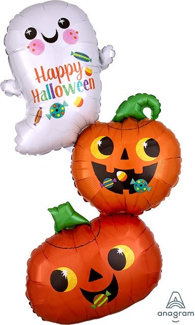 37" Ghost and Pumpkin Stack (5ct) - Anagram