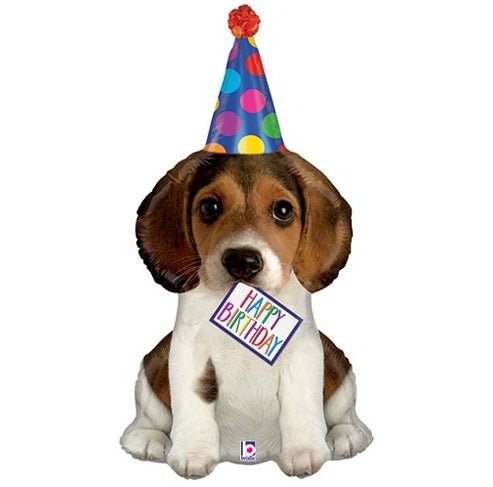 37" Happy Birthday Puppy - Betallic