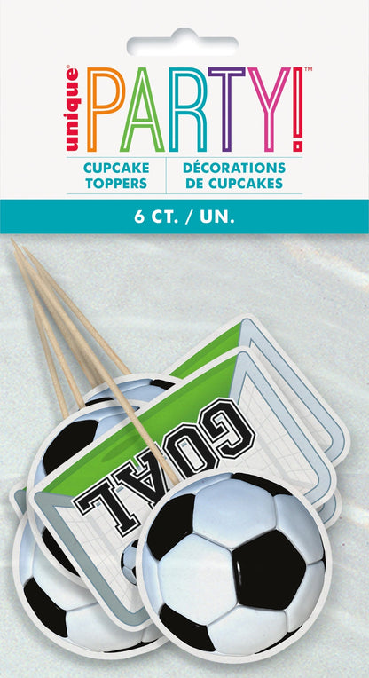 3D Soccer Cupcake Toppers by Unique from Instaballoons