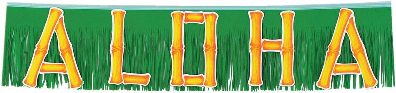 4' Aloha Fringe Banner - The Beistle Company
