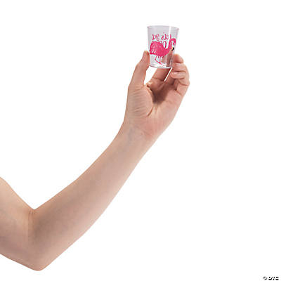 Luau Flamingo Shot Glasses 2 1/4″  by Fun Express from Instaballoons