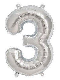 42" Silver Foil Numbers - Winner Party