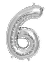 42" Silver Foil Numbers - Winner Party