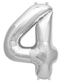42" Silver Foil Numbers - Winner Party
