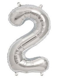 42" Silver Foil Numbers - Winner Party