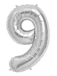 42" Silver Foil Numbers - Winner Party