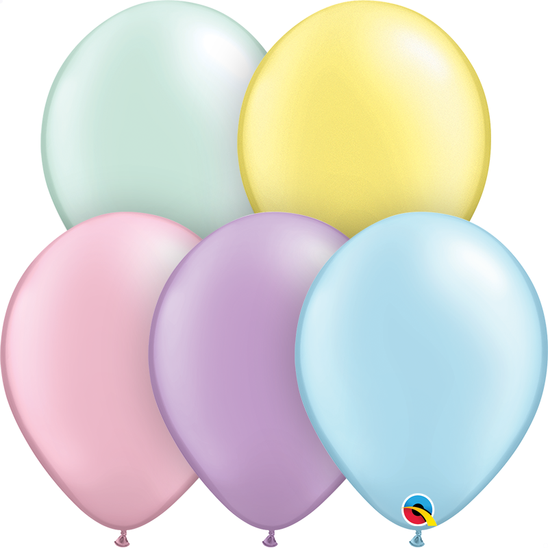 Pastel Pearl Assortment 11″ Latex Balloons (100 count)