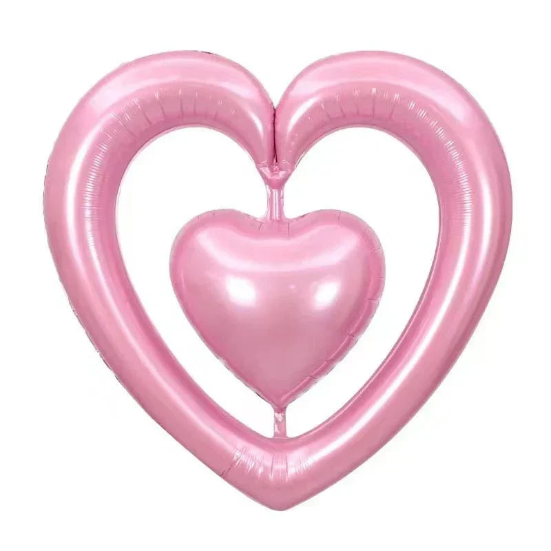 44" Heart-To-Heart - Pink - Winner Party