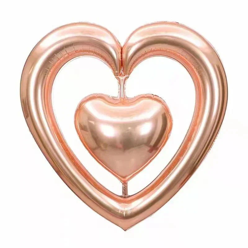 44" Heart-To-Heart - Rose Gold - Winner Party