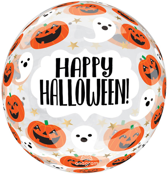 Pumpkins & Ghosts 18″ Clearz Orbz Balloon