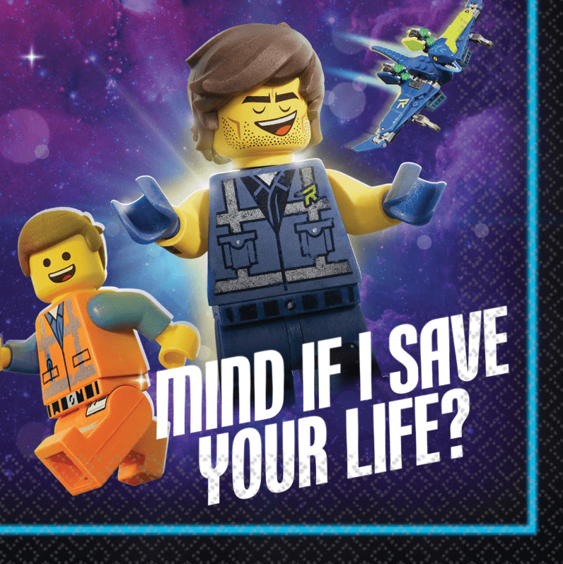 5" Beverage Napkins - Lego Movie 2 (16ct) - Amscan